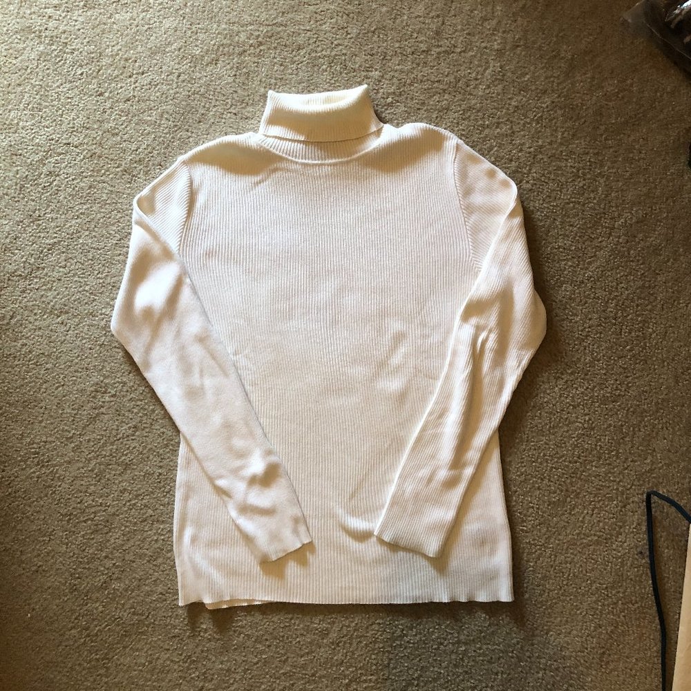 Ralph Lauren Purple Label Cotton Turtleneck - Size: L - Made in Italy